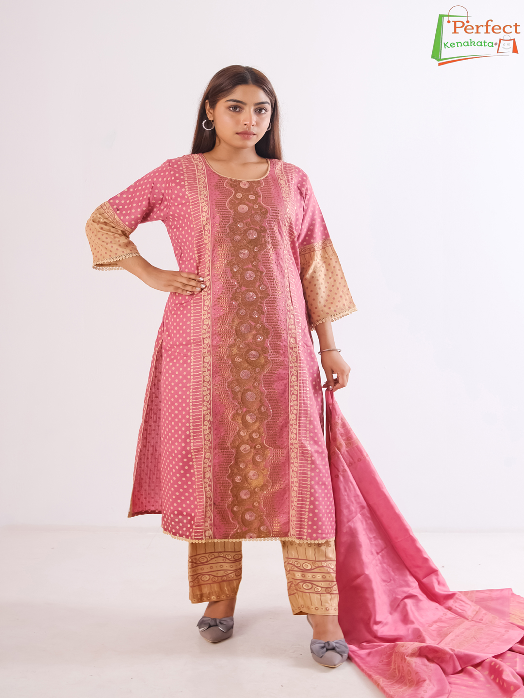 প্রিমিয়াম চিনিগুড়া থ্রি-পিস কোড : P0190